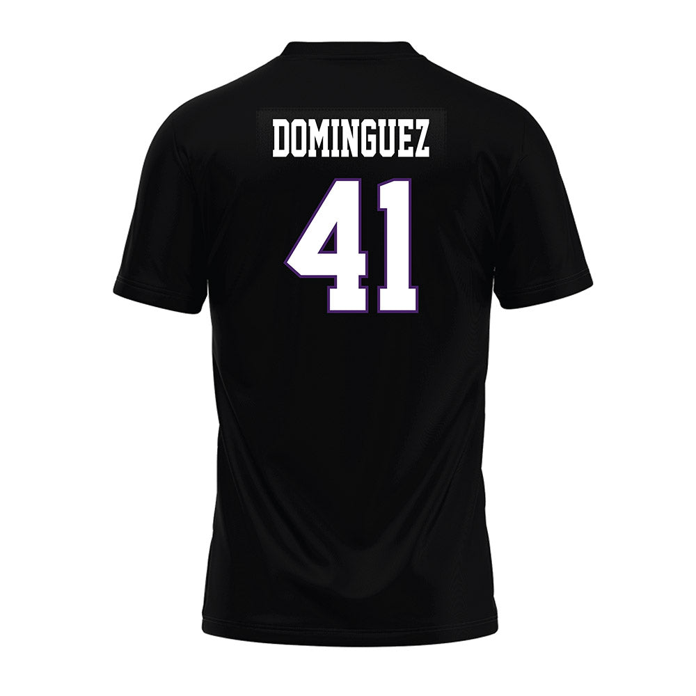 Weber - NCAA Football : Oscar Dominguez - Black Premium Football Jersey-1