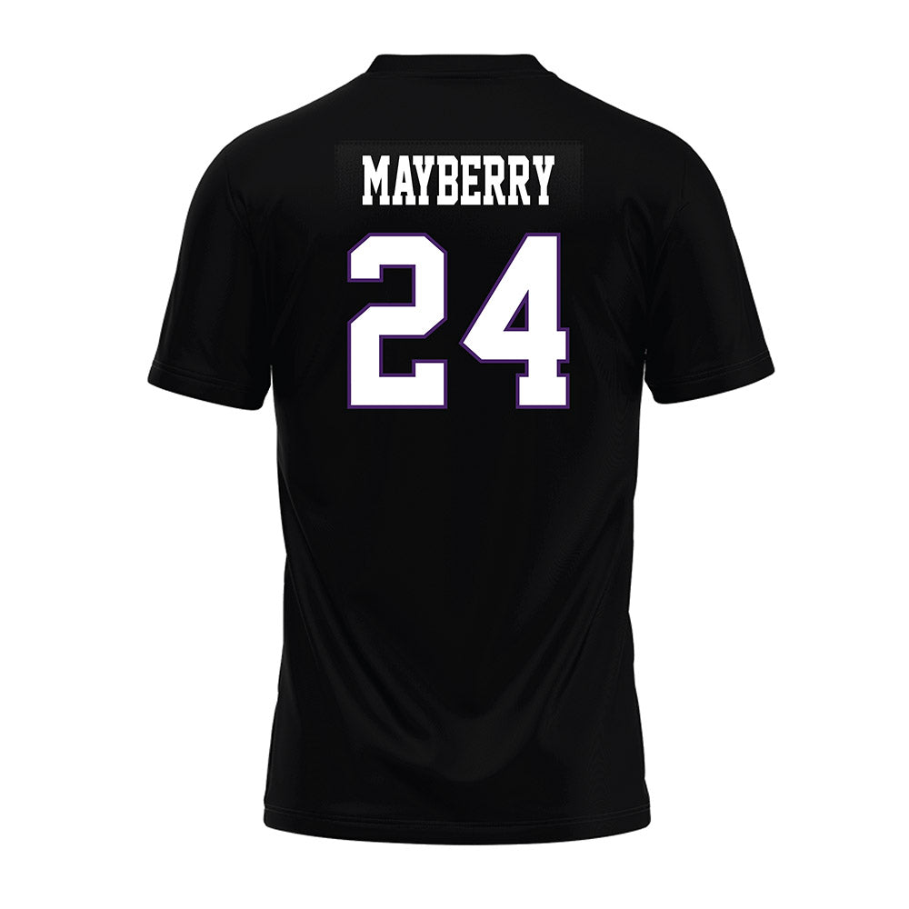 Weber - NCAA Football : Jasean Mayberry - Black Premium Football Jersey-1