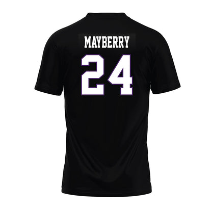 Weber - NCAA Football : Jasean Mayberry - Black Premium Football Jersey-1