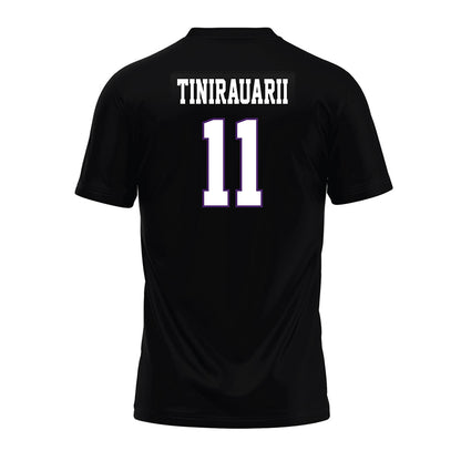 Weber - NCAA Football : Raimoana Tinirauarii - Black Premium Football Jersey-1