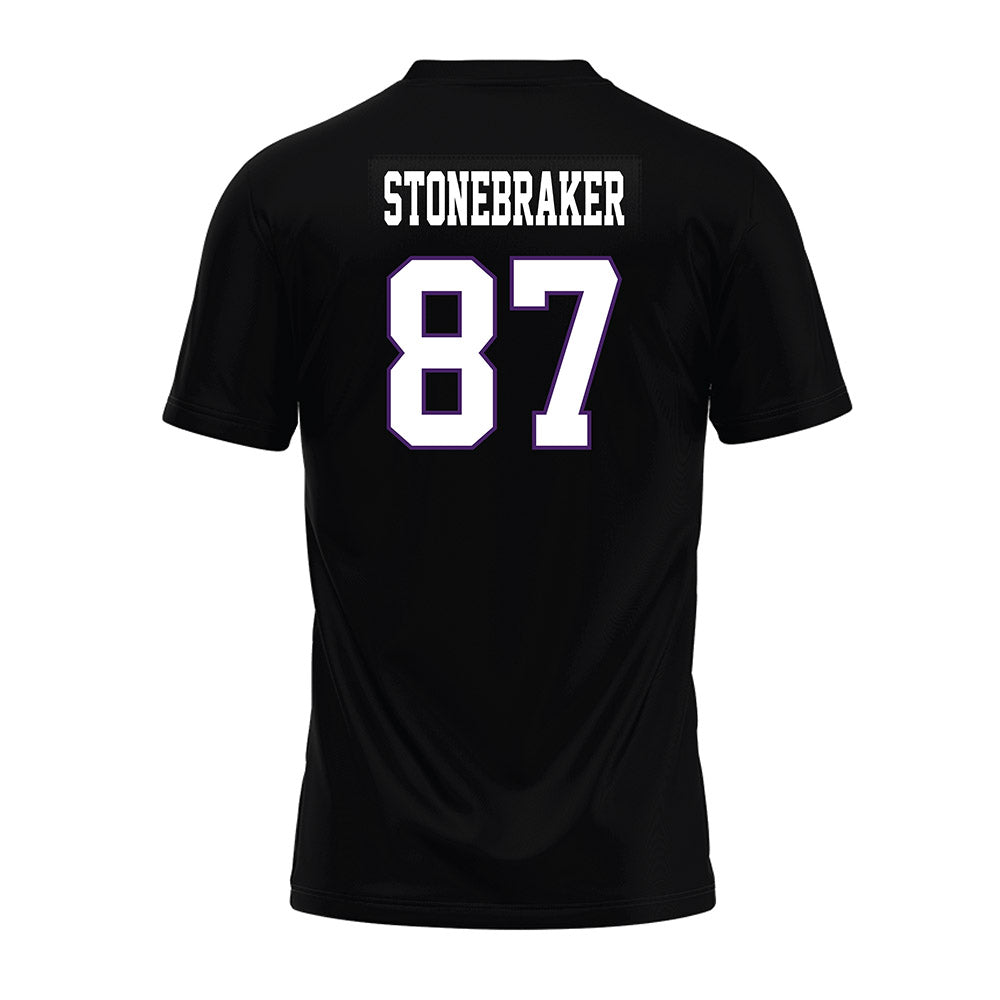Weber - NCAA Football : Max Stonebraker - Black Premium Football Jersey-1