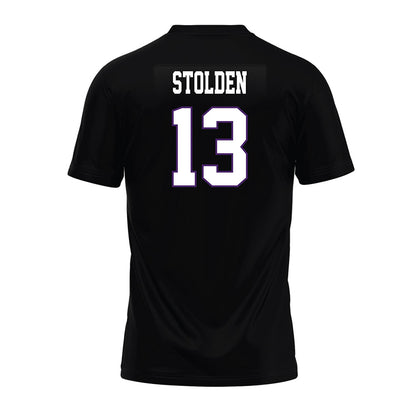 Weber - NCAA Football : Khalil Stolden - Black Premium Football Jersey-1