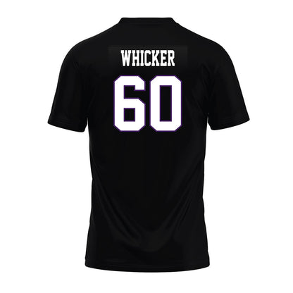 Weber - NCAA Football : Riley Whicker - Black Premium Football Jersey-1