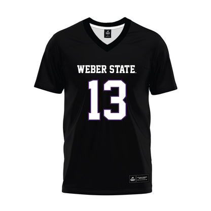 Weber - NCAA Football : Khalil Stolden - Black Premium Football Jersey-0