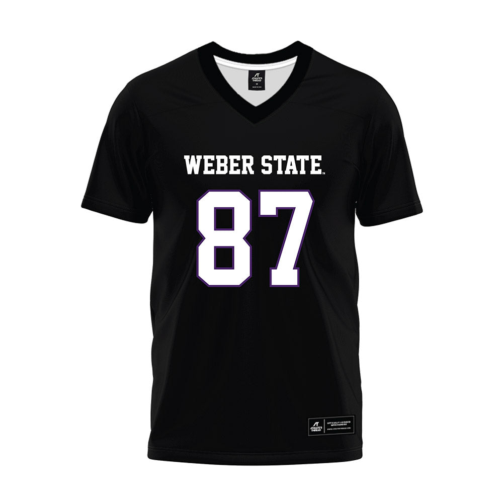 Weber - NCAA Football : Max Stonebraker - Black Premium Football Jersey-0