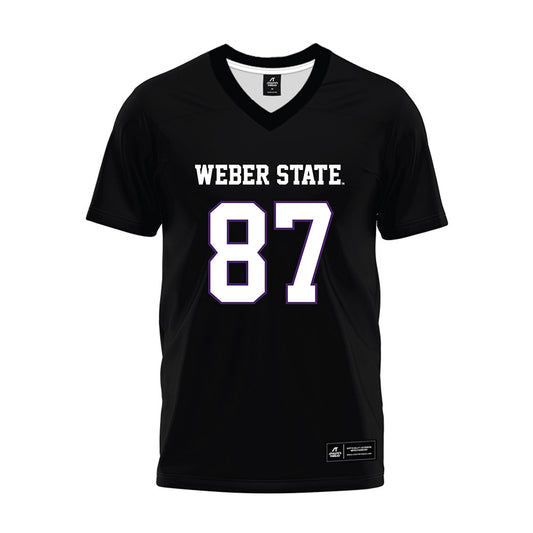 Weber - NCAA Football : Max Stonebraker - Black Premium Football Jersey-0
