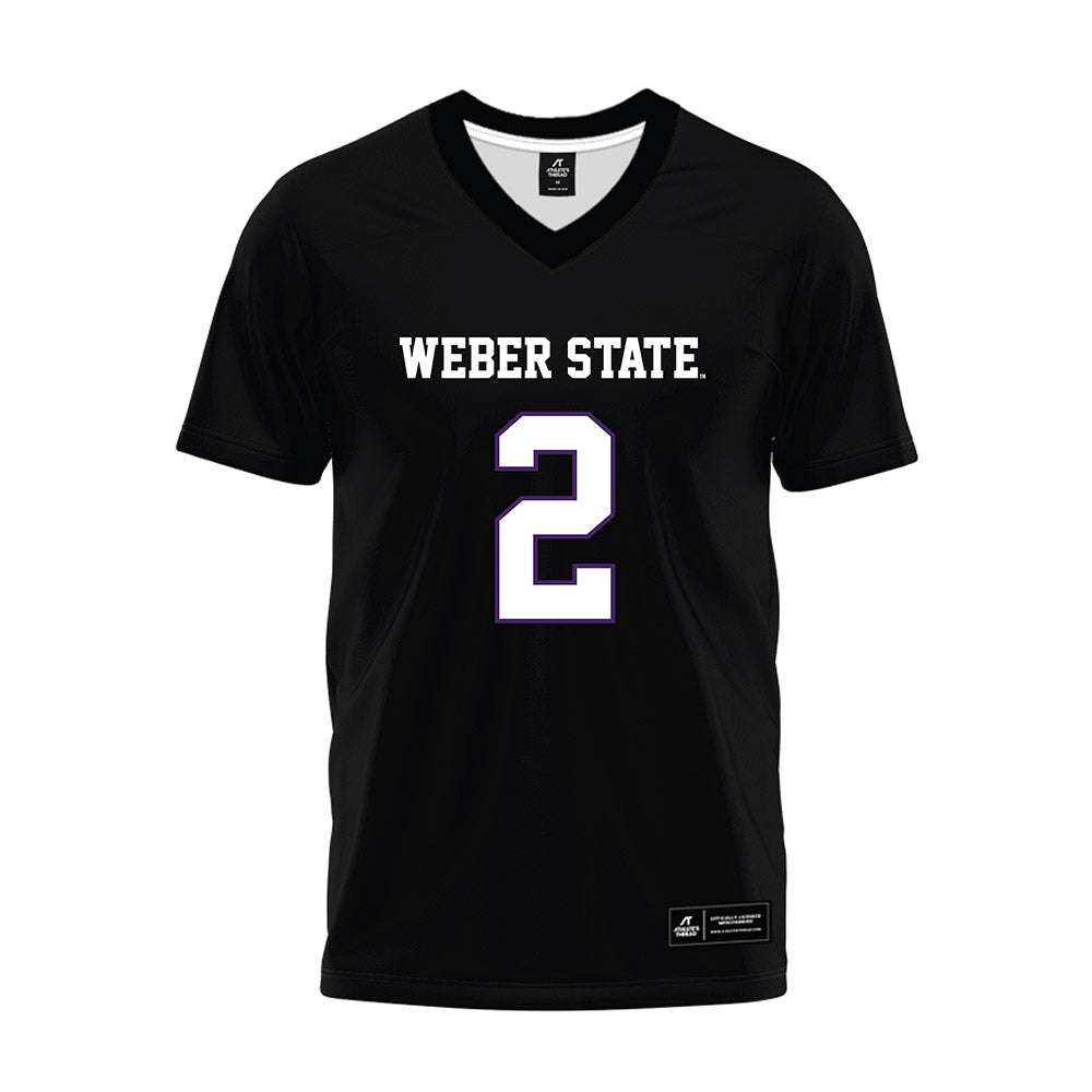 Weber - NCAA Football : Devin Ford - Black Premium Football Jersey-0