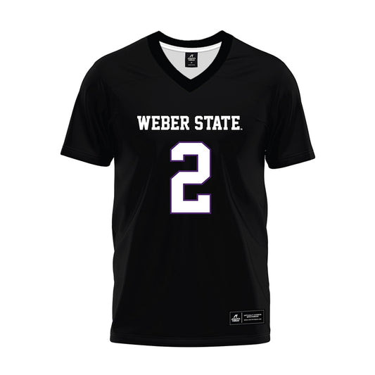 Weber - NCAA Football : Devin Ford - Black Premium Football Jersey-0