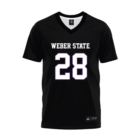 Weber - NCAA Football : Elias Parkinson - Black Premium Football Jersey-0