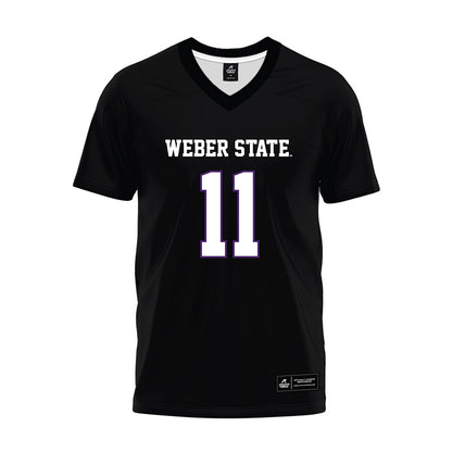 Weber - NCAA Football : Raimoana Tinirauarii - Black Premium Football Jersey-0