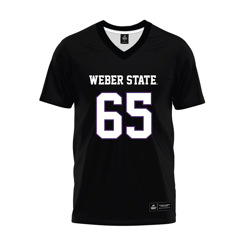 Weber - NCAA Football : Nicholas Fovozzo - Black Premium Football Jersey-0