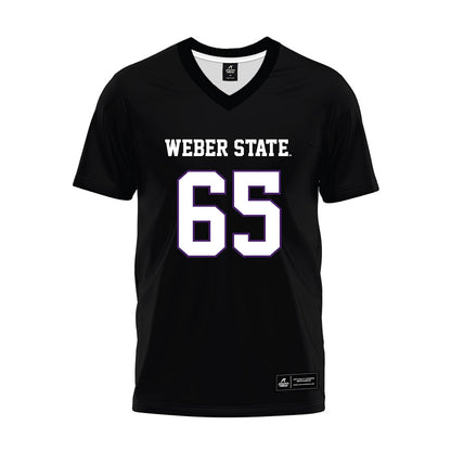 Weber - NCAA Football : Nicholas Fovozzo - Black Premium Football Jersey-0