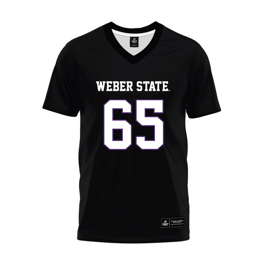 Weber - NCAA Football : Nicholas Fovozzo - Black Premium Football Jersey-0