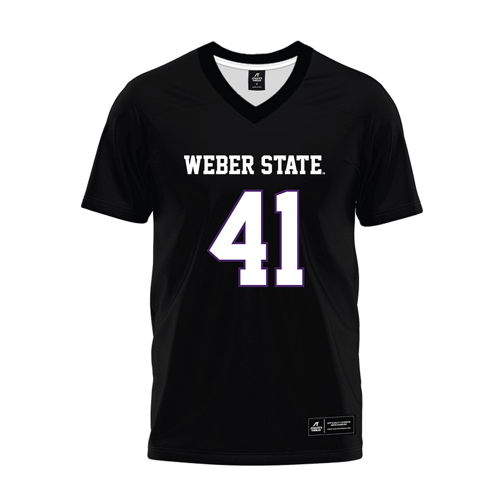 Weber - NCAA Football : Oscar Dominguez - Black Premium Football Jersey-0