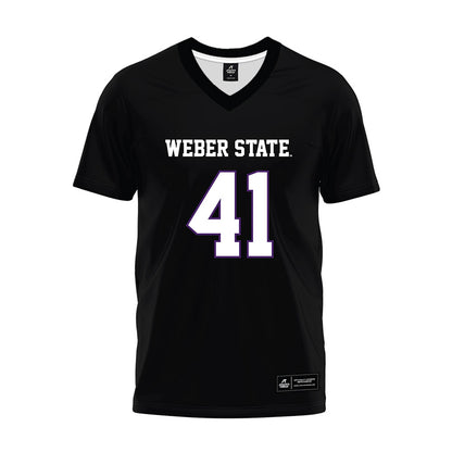 Weber - NCAA Football : Oscar Dominguez - Black Premium Football Jersey-0