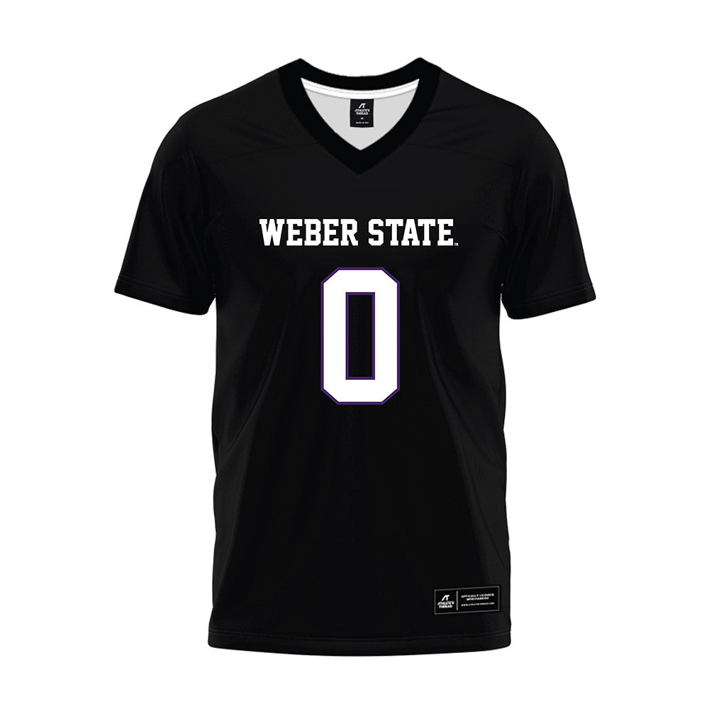 Weber - NCAA Football : Robert Young - Black Premium Football Jersey-0