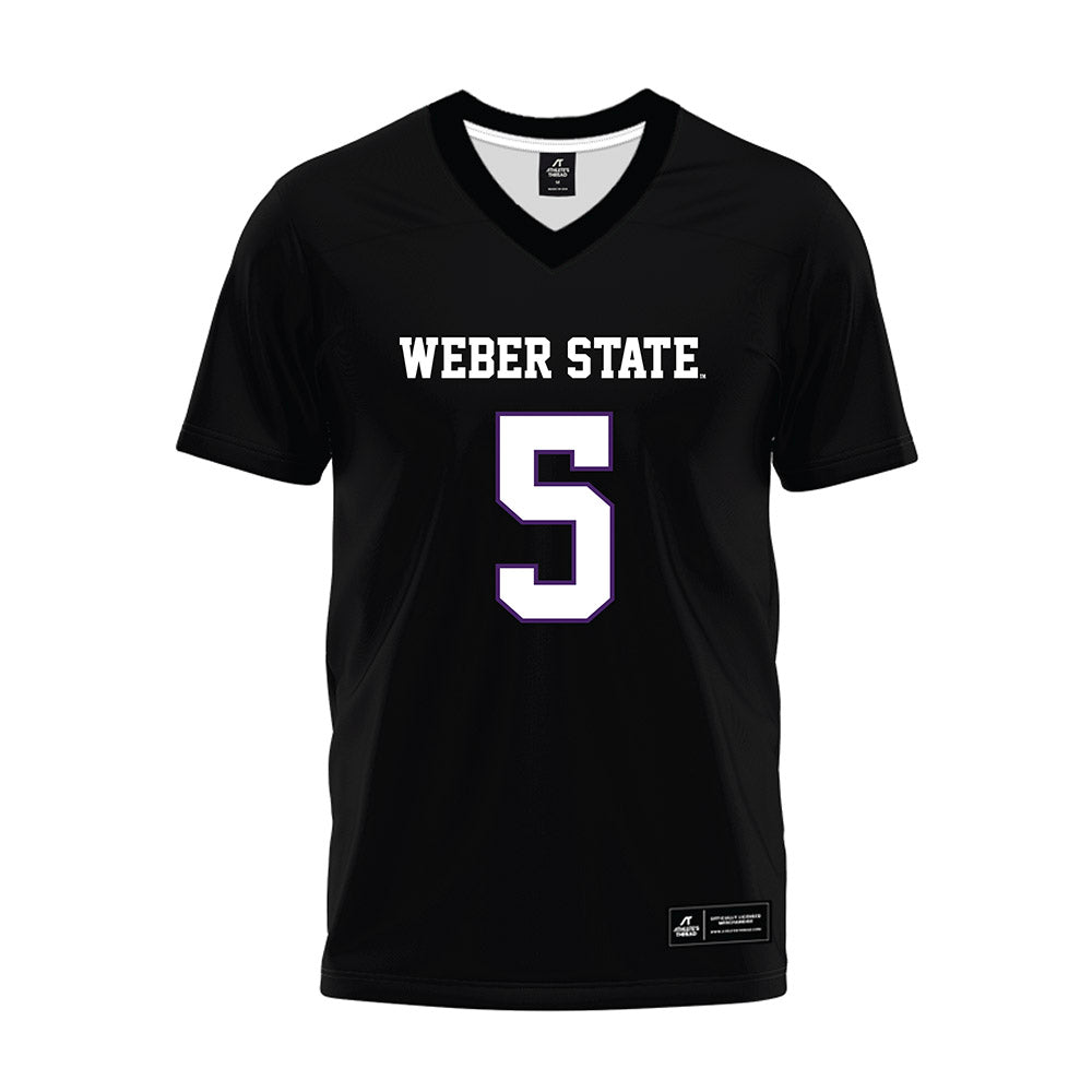 Weber - NCAA Football : Bones Marks - Black Premium Football Jersey-0