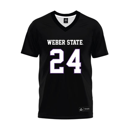 Weber - NCAA Football : Jasean Mayberry - Black Premium Football Jersey-0