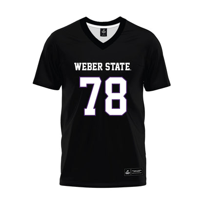 Weber - NCAA Football : Luke Sampson - Black Premium Football Jersey-0