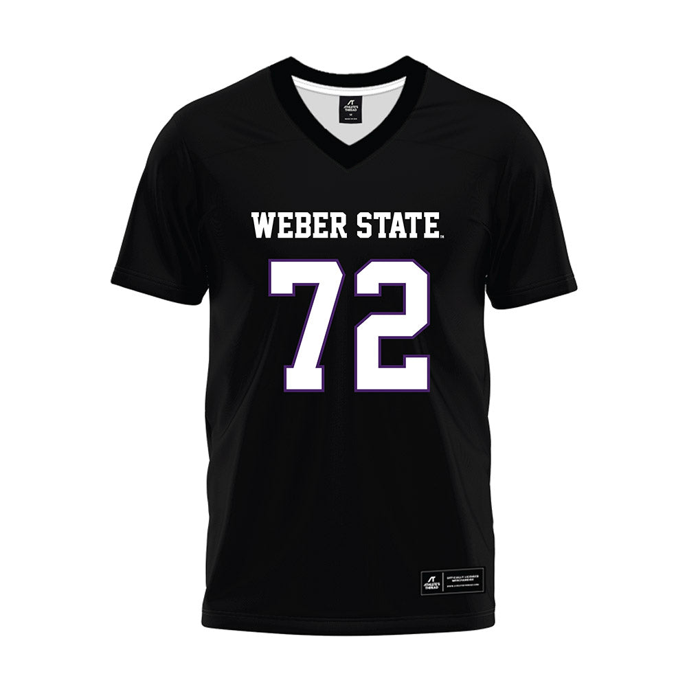 Weber - NCAA Football : Denzon Seui-Sika - Black Premium Football Jersey-0