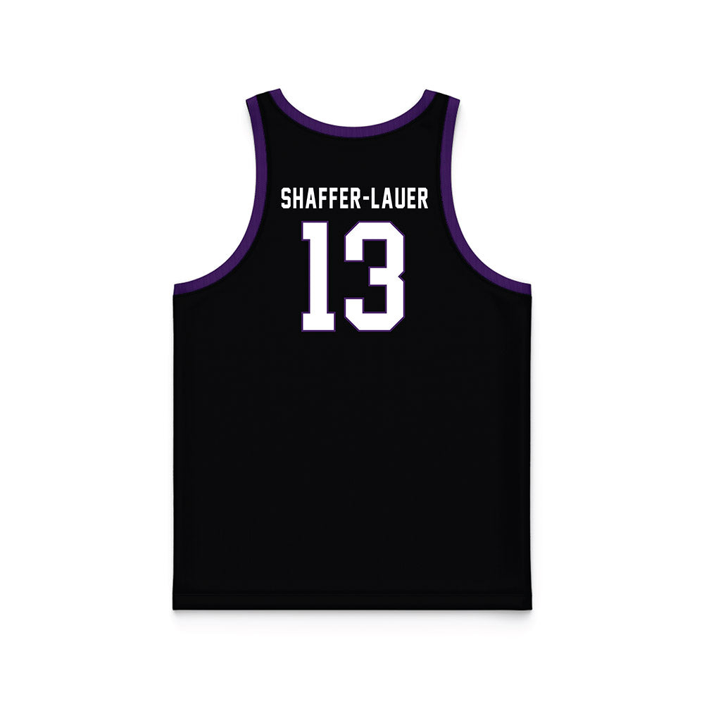 Weber - NCAA Women's Basketball : Makenna Shaffer-Lauer - Black Basketball Jersey-1