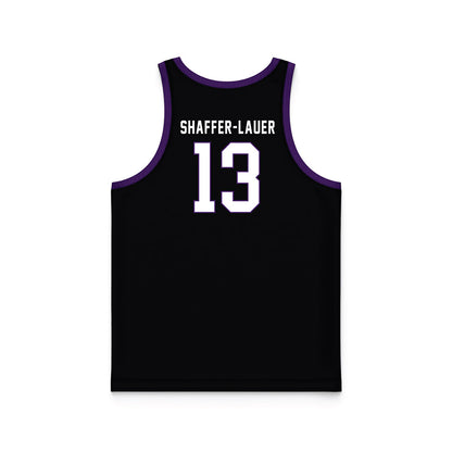 Weber - NCAA Women's Basketball : Makenna Shaffer-Lauer - Black Basketball Jersey-1