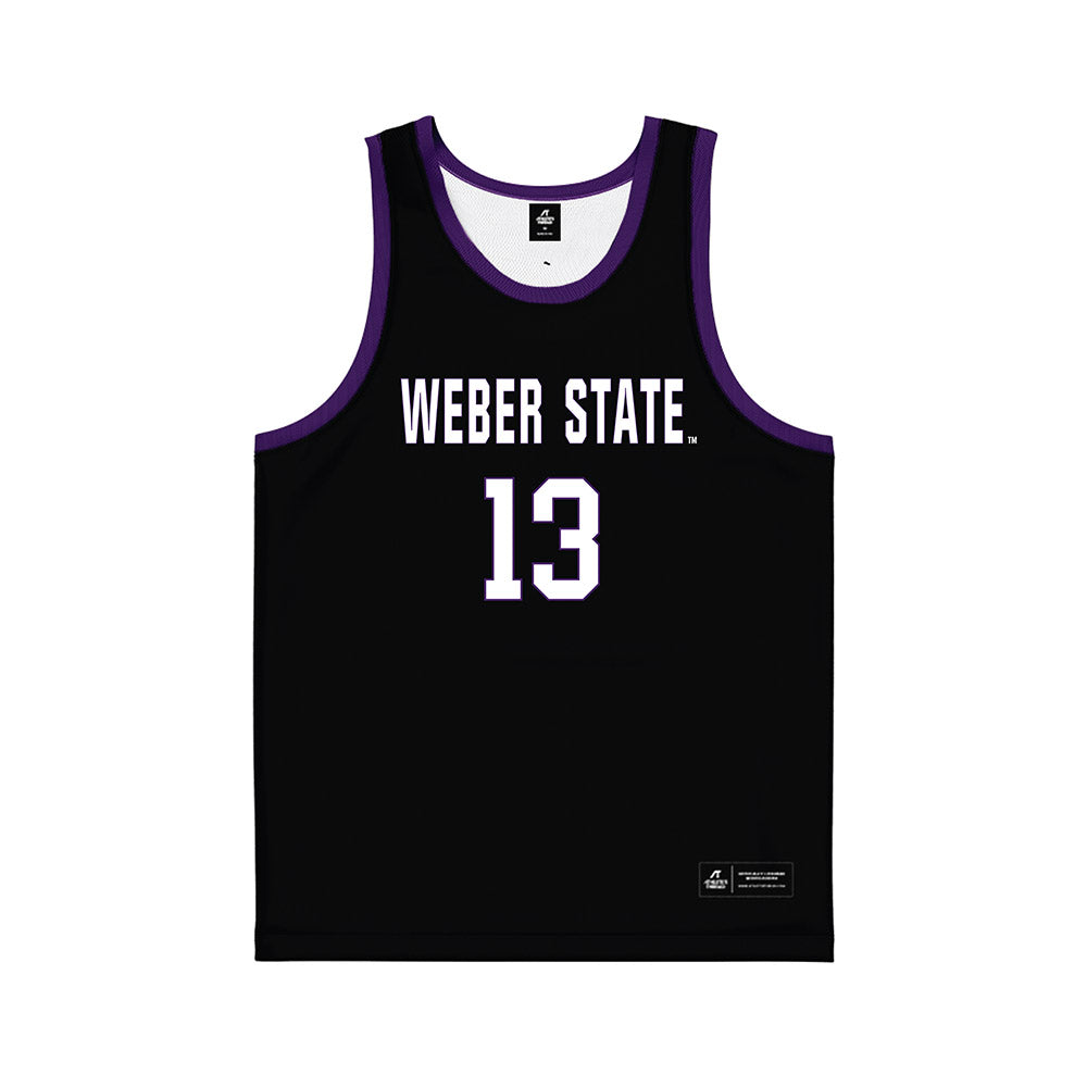 Weber - NCAA Women's Basketball : Makenna Shaffer-Lauer - Black Basketball Jersey-0