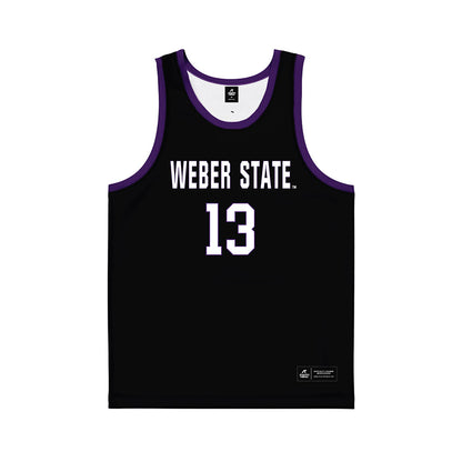 Weber - NCAA Women's Basketball : Makenna Shaffer-Lauer - Black Basketball Jersey-0