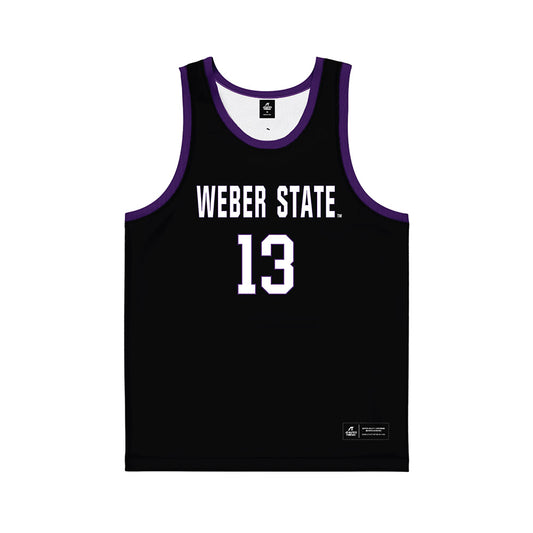 Weber - NCAA Women's Basketball : Makenna Shaffer-Lauer - Black Basketball Jersey-0