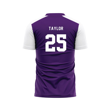 Weber - NCAA Women's Soccer : McKenzie Taylor - Purple Soccer Jersey-1