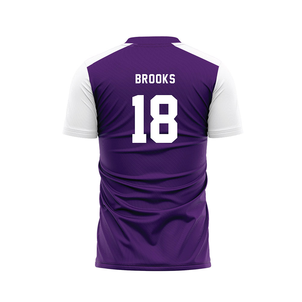 Weber - NCAA Women's Soccer : Nellie Brooks - Purple Soccer Jersey-1