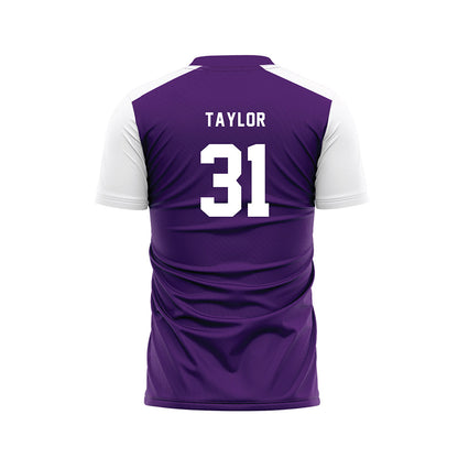 Weber - NCAA Women's Soccer : McKenzie Taylor - Purple Soccer Jersey-1