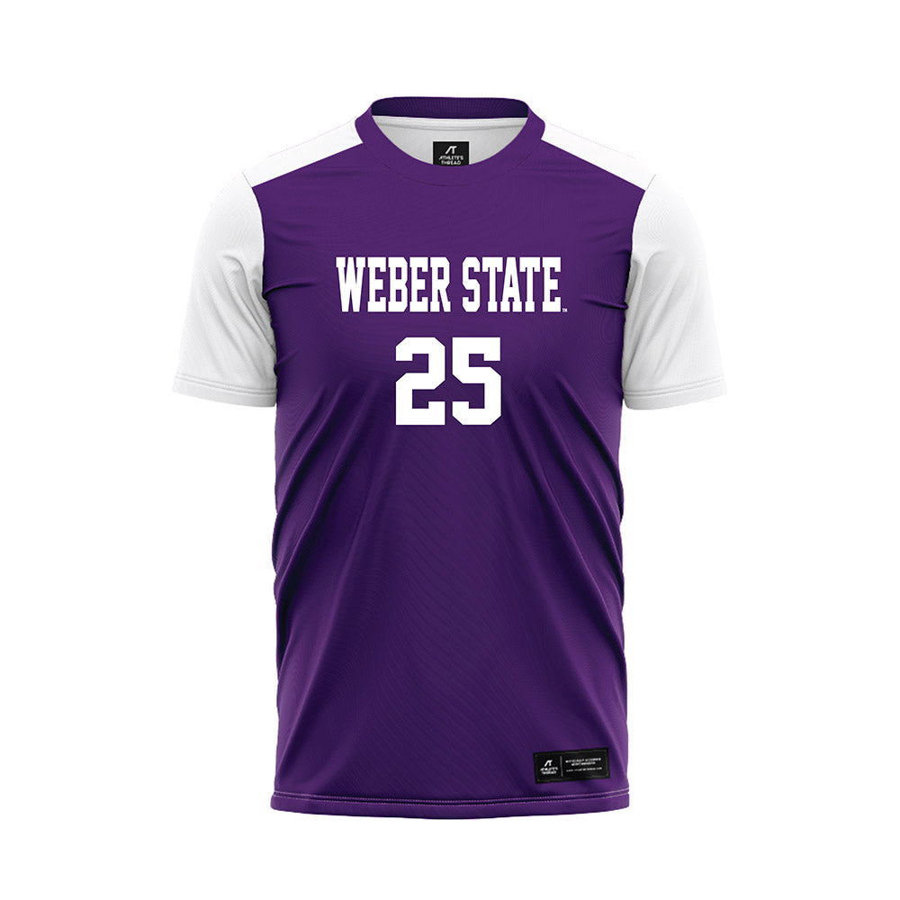 Weber - NCAA Women's Soccer : McKenzie Taylor - Purple Soccer Jersey-0
