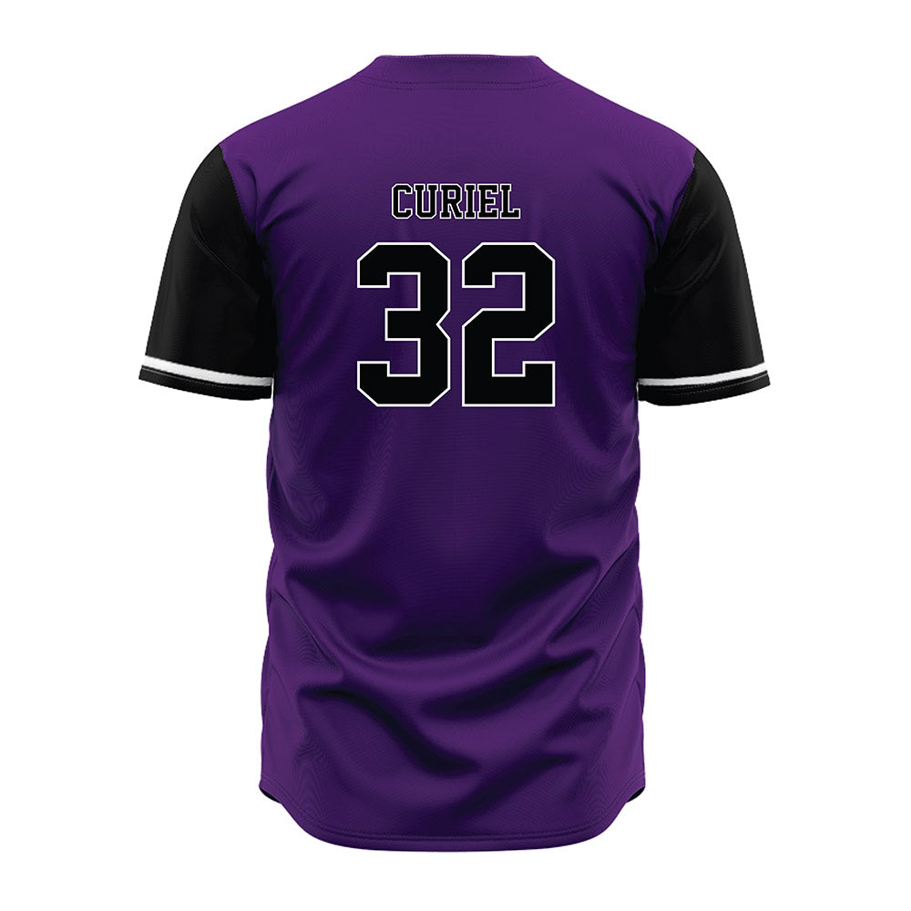 Weber - NCAA Softball : Jade Curiel - Purple Jersey-1