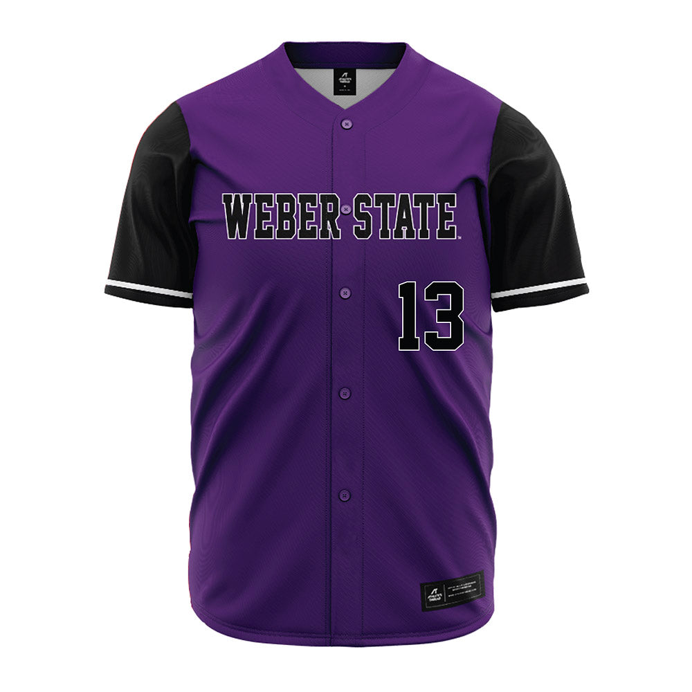 Weber - NCAA Softball : Jordan McMahon - Purple Jersey-0