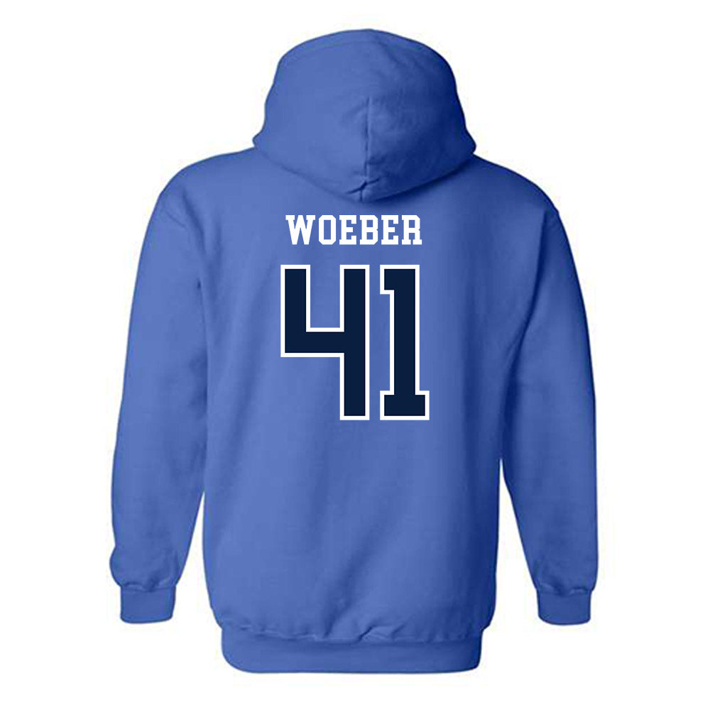 UWF - NCAA Football : Brogan Woeber - Classic Shersey Hooded Sweatshirt-1