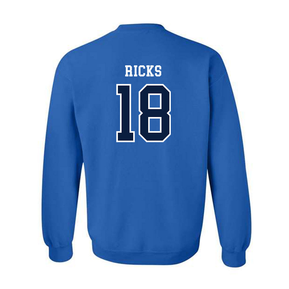 UWF - NCAA Baseball : Tucker Ricks - Classic Shersey Crewneck Sweatshirt-1