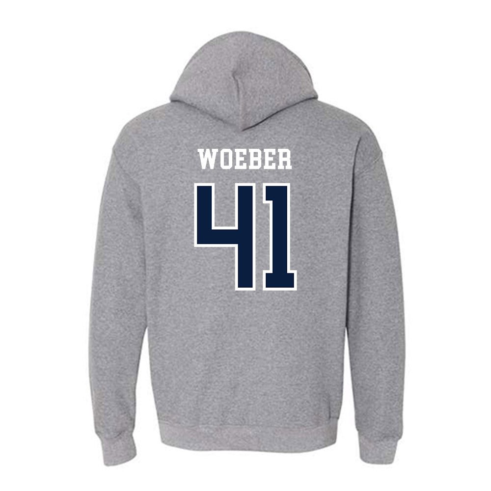 UWF - NCAA Football : Brogan Woeber - Classic Shersey Hooded Sweatshirt-1