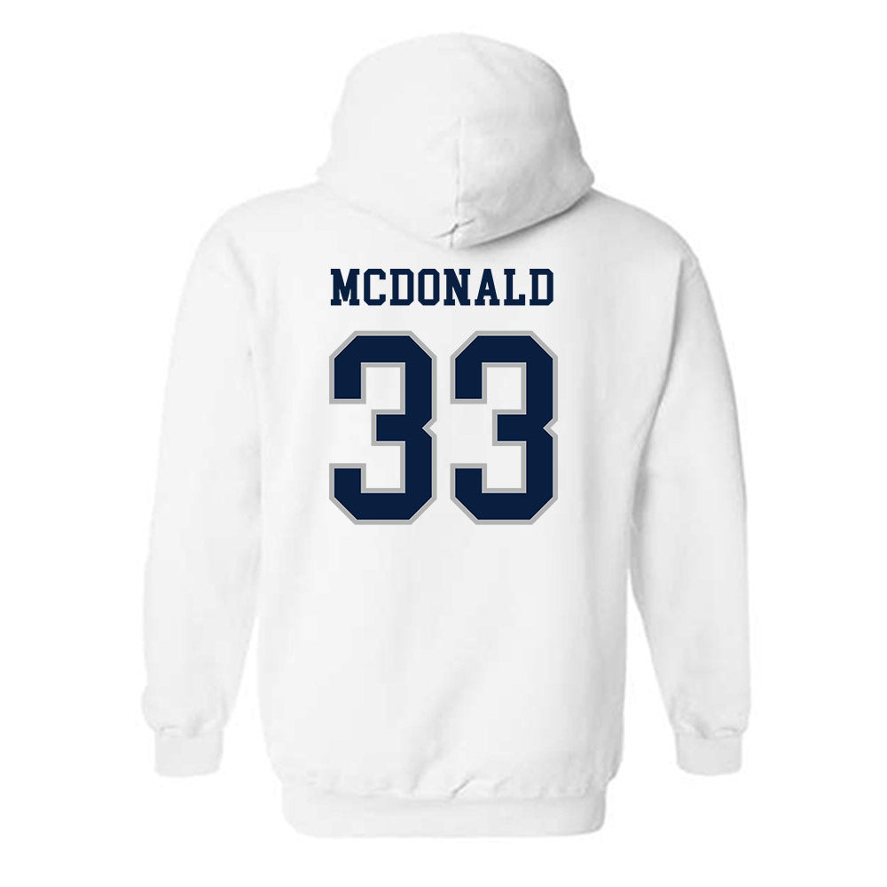 UWF - NCAA Baseball : Brooks McDonald - Classic Shersey Hooded Sweatshirt-1