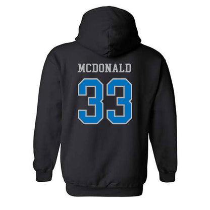 UWF - NCAA Baseball : Brooks McDonald - Classic Shersey Hooded Sweatshirt-1