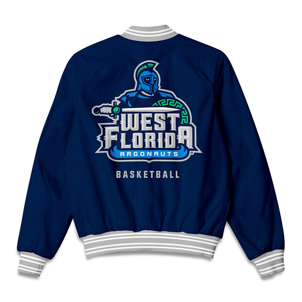 UWF - NCAA Men's Basketball : Tim Hall jr - Bomber Jacket-1