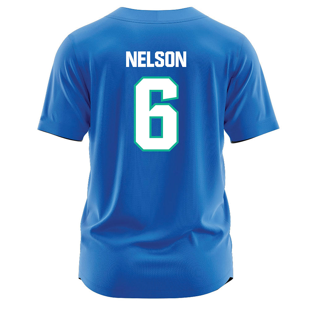 UWF - NCAA Baseball : Zach Nelson - Blue Jersey-1