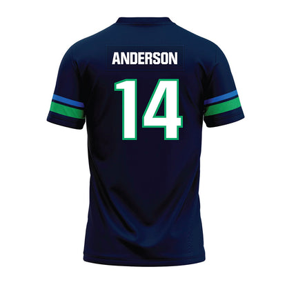 UWF - NCAA Football : Cameron Anderson - Navy Premium Football Jersey-1