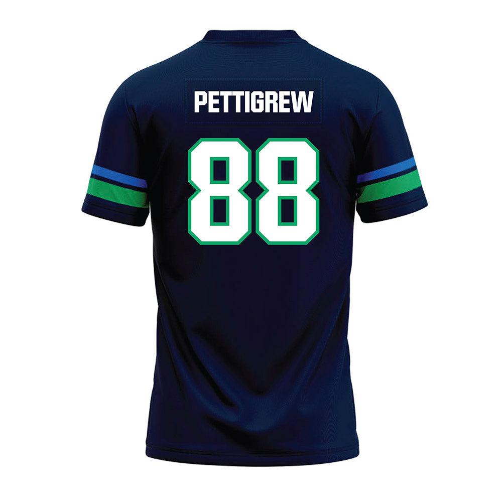 UWF - NCAA Football : Grant Pettigrew - Navy Premium Football Jersey-1