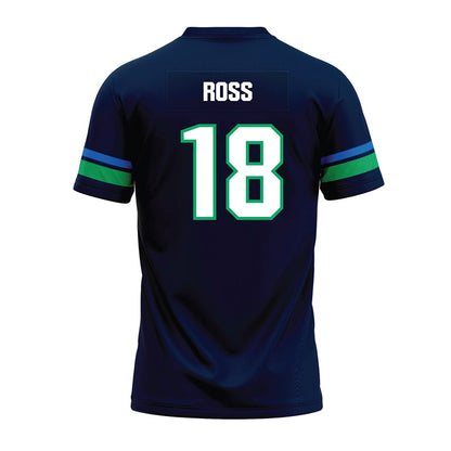 UWF - NCAA Football : Kaleb Ross - Navy Premium Football Jersey-1