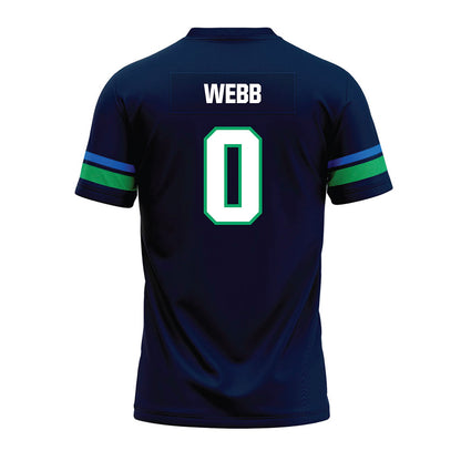 UWF - NCAA Football : Roderick Webb - Navy Premium Football Jersey-1
