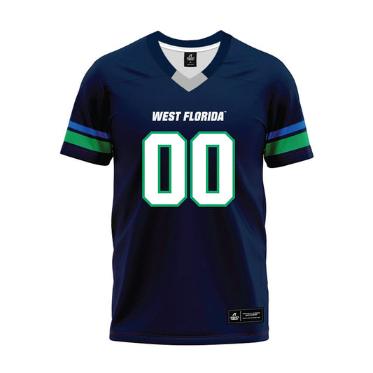 UWF - NCAA Football : Desmond Greene - Navy Premium Football Jersey-0