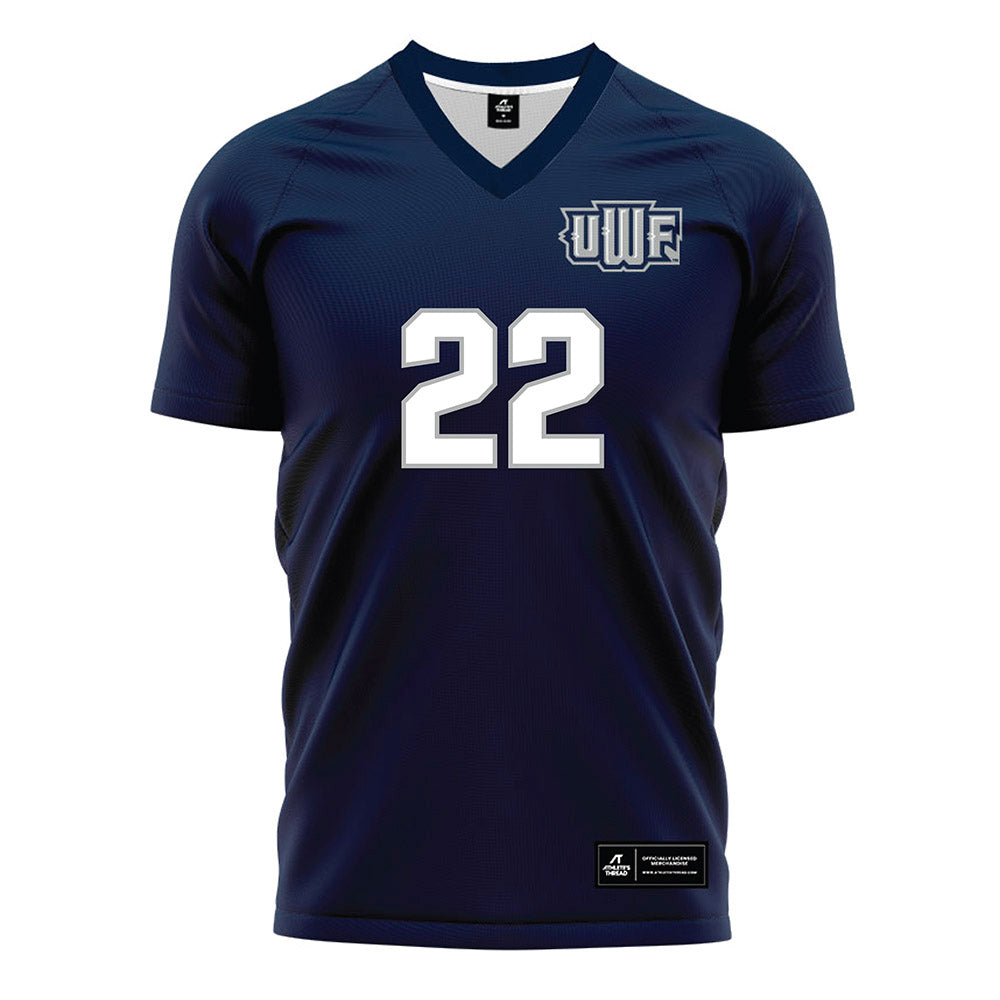 UWF - NCAA Women's Soccer : Kaitlyn Herb - Blue Soccer Jersey-0