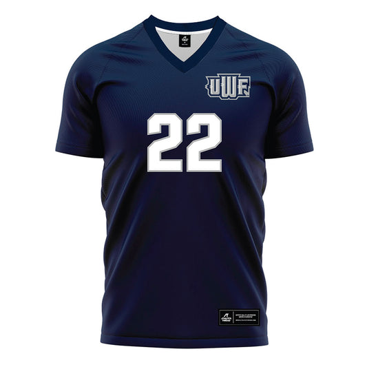 UWF - NCAA Women's Soccer : Kaitlyn Herb - Blue Soccer Jersey-0