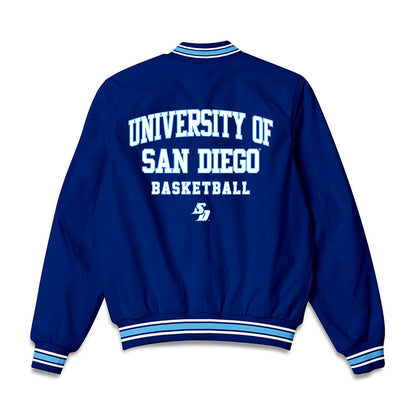 San Diego - NCAA Men's Basketball : Caleb Versher - Bomber Jacket-1